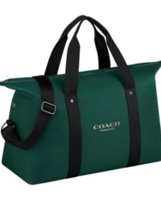 Coach Handbags - Coach Green Duffel with Black Straps